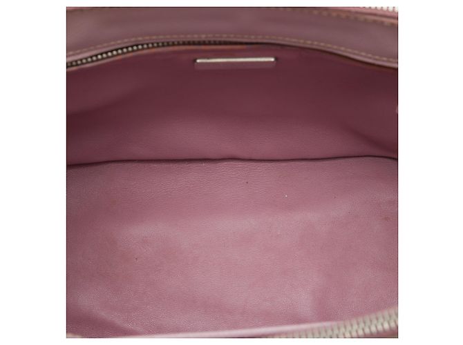 Borsa Prada Galleria Double Zip Small Bicolor in pelle Saffiano Rosa - vista 4
