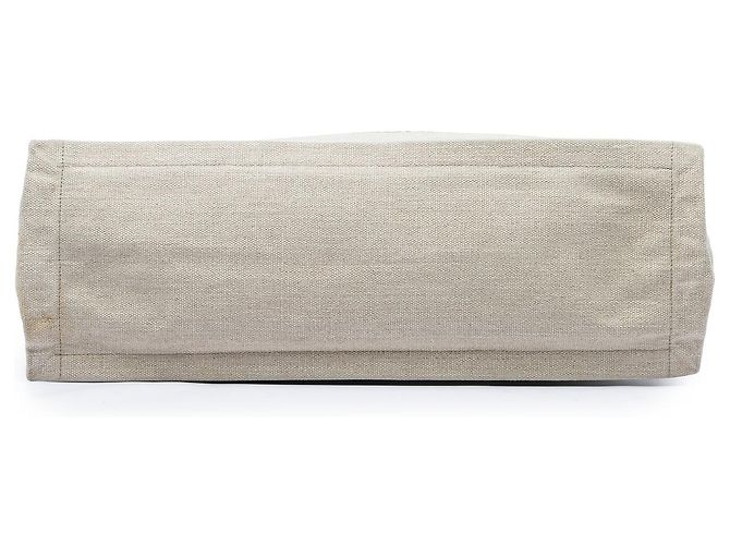 Saint Laurent Rive Gauche Large Shopper aus Canvas in Beige - Ansicht 3