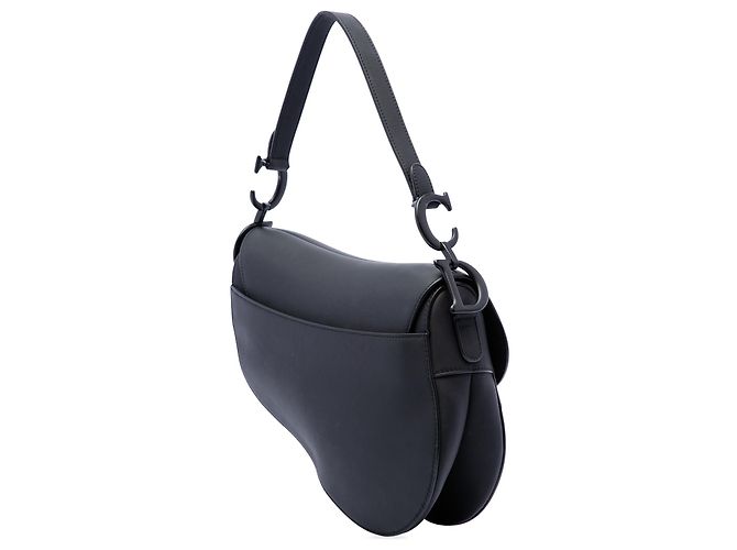 Borsa Saddle Dior in vitello ultra opaco nero - vista 2
