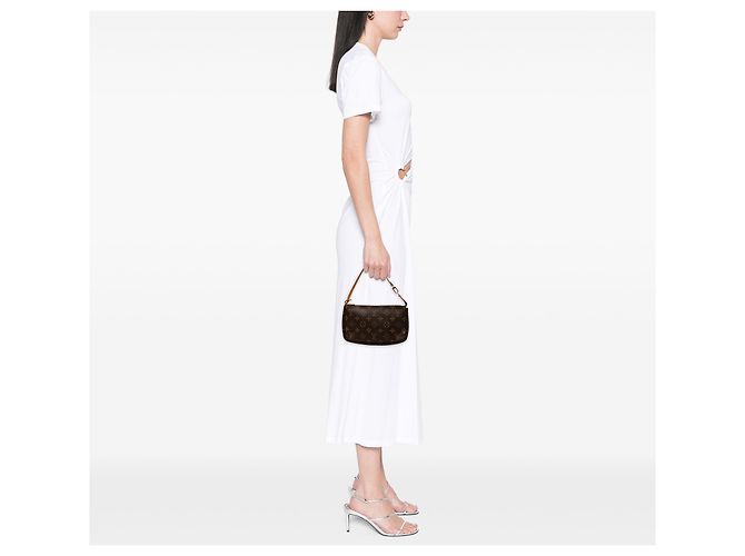 Louis Vuitton Brown Monogram Pochette Accessoires Marron - vue 6