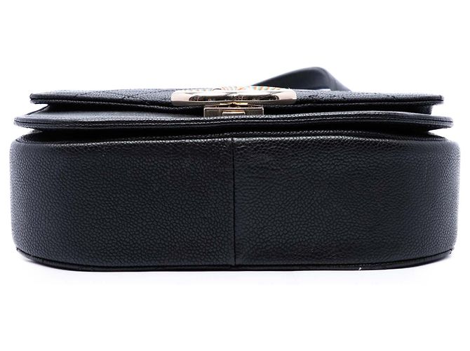 Chanel Black Paris Cuba Small Quilted Caviar Thread Around Flap Nero - vista 3