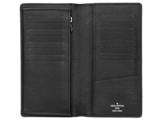 Cartera larga Louis Vuitton Brazza Monogram Eclipse negra Negro - vista 5