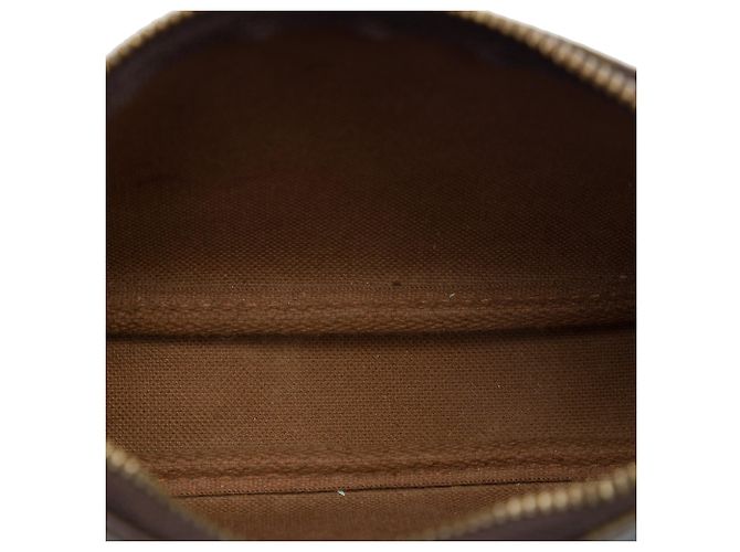 Louis Vuitton Brown Monogram Mini Pochette Accessoires Castaño - vista 4