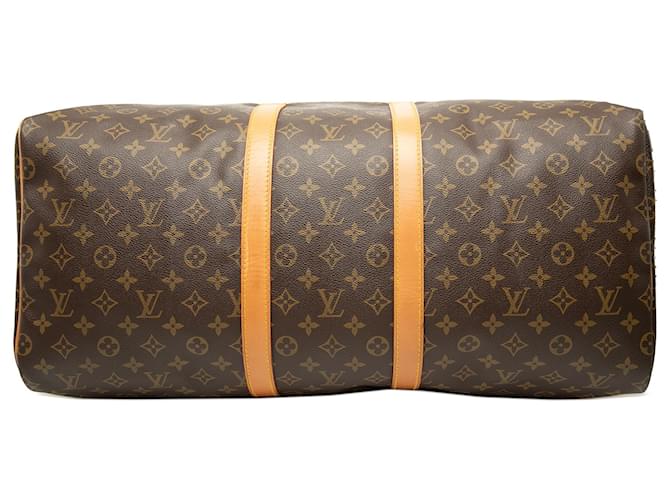 Louis Vuitton Brown Monogram Keepall 55 Marrone - vista 3