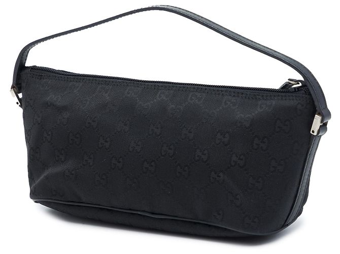 Gucci Black GG Canvas Boat Nero - vue 2