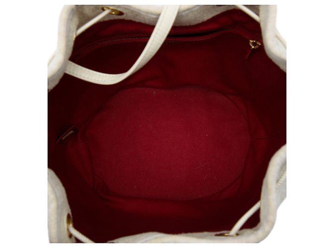 Borsa a secchiello Deauville Small in tweed bianco Chanel - vista 4