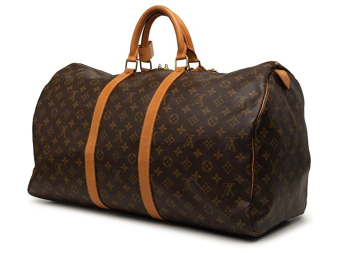 Louis Vuitton Brown Monogram Keepall 55 Marrone - vista 2