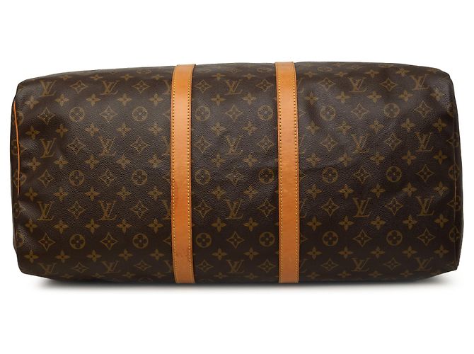 Louis Vuitton Brown Monogram Keepall 55 Marrone - vista 3