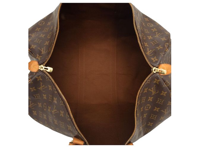 Louis Vuitton Brown Monogram Keepall 55 Marrone - vista 4