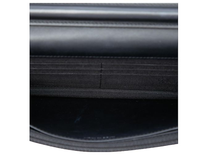 Portafoglio Chanel Black CC Quilted Patent Wallet On Chain Nero - vista 4