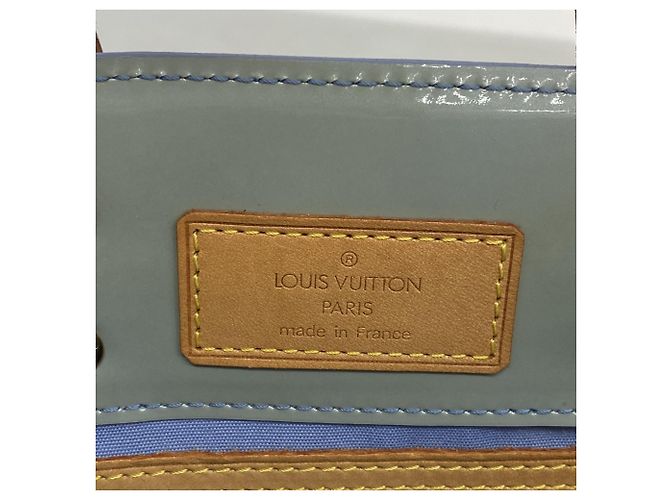 Borsa Louis Vuitton Vernis Lead PM Blu - vista 5