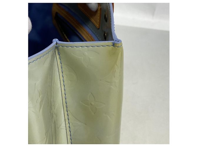 Borsa Louis Vuitton Vernis Lead PM Blu - vista 6