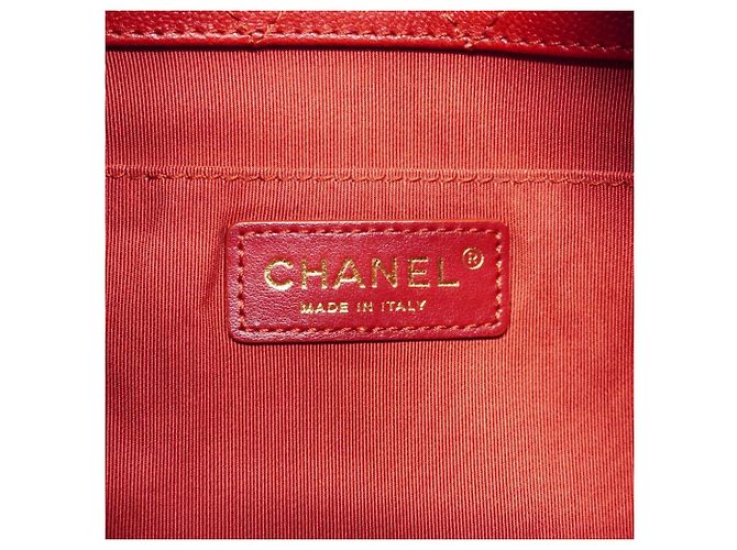 Borsa a tracolla Chanel Matelassé con catena Rosso - vista 5