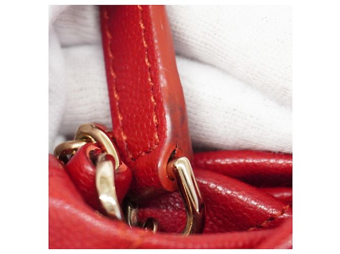 Borsa a tracolla Chanel Matelassé con catena Rosso - vista 8