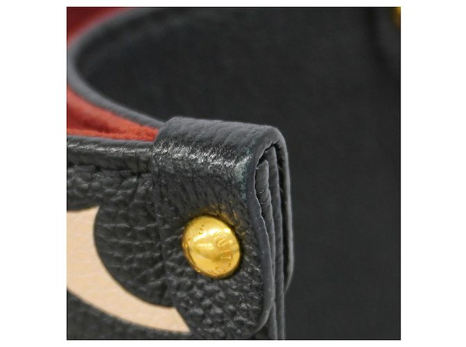 Sac à main Louis Vuitton Monogram Empreinte Bicolor OnTheGo PM Noir Beige - vue 7