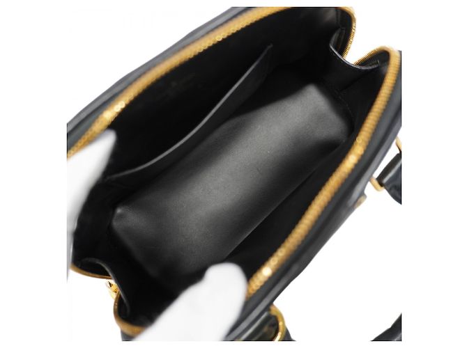 Louis Vuitton Alma BB Maltage Handtasche Schwarz Weiß - Ansicht 4
