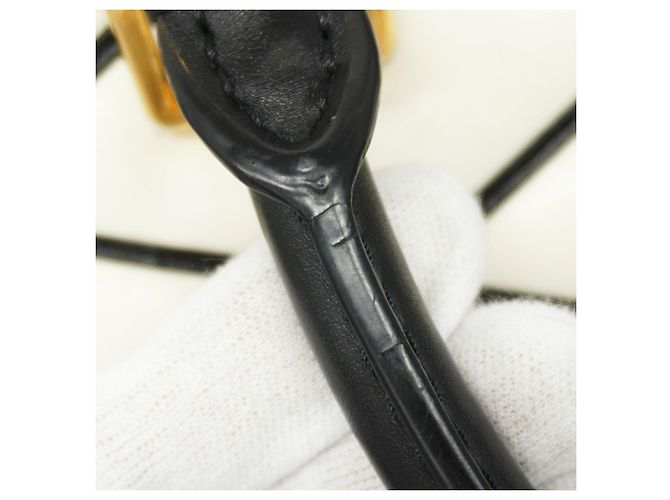 Louis Vuitton Alma BB Maltage Handtasche Schwarz Weiß - Ansicht 7