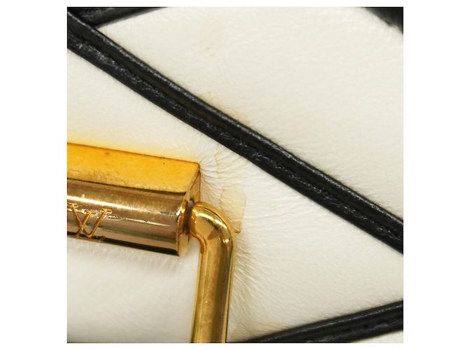 Louis Vuitton Alma BB Maltage Handtasche Schwarz Weiß - Ansicht 9