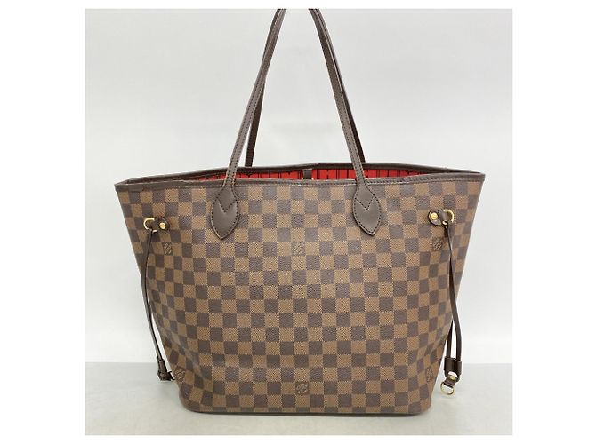 Borsa Tote Louis Vuitton Damier Neverfull MM in Ebene Damier ebene - vista 11