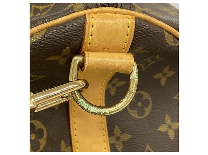 Louis Vuitton Boston Monogram Keepall Bandoulière 60 Marrone - vista 11