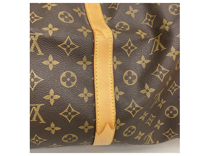 Louis Vuitton Boston Monogram Keepall Bandoulière 60 Marrone - vista 13
