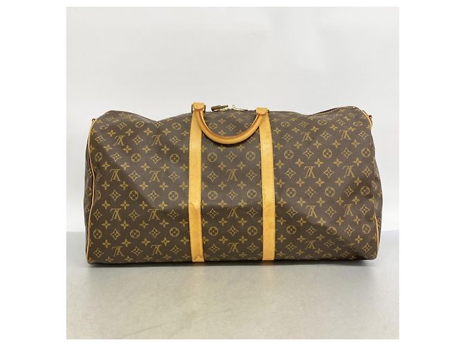 Louis Vuitton Boston Monogram Keepall Bandoulière 60 Marrone - vista 15