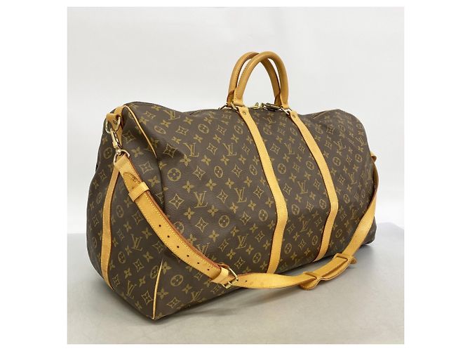 Louis Vuitton Boston Monogram Keepall Bandoulière 60 Marrone - vista 2