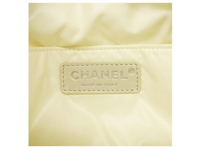 Zaino Chanel Neige in nylon bianco - vista 5