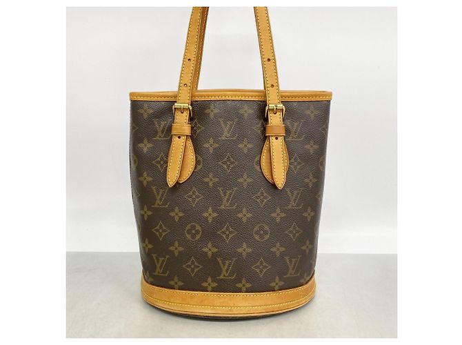 Louis Vuitton Monogram Bucket PM Tote Bag Braun - Ansicht 11