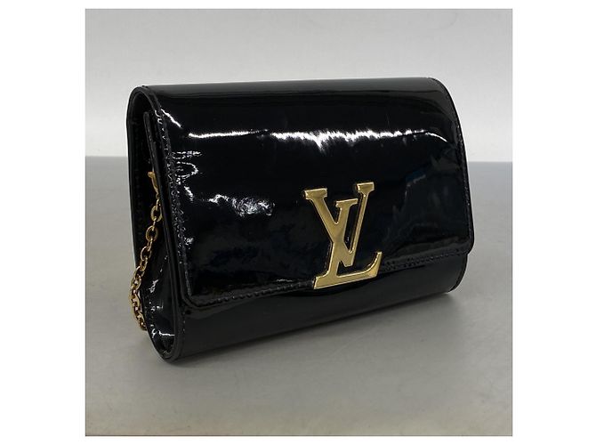 Borsa a tracolla Louis Vuitton Pochette Louise PM Black Nero - vista 2