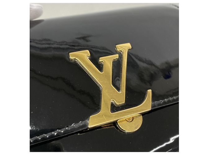 Borsa a tracolla Louis Vuitton Pochette Louise PM Black Nero - vista 7