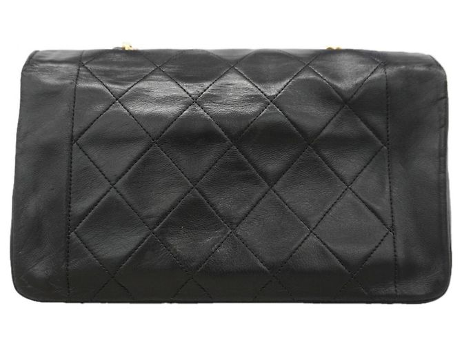 Borsa a tracolla Chanel Diana Chain Nero - vista 9