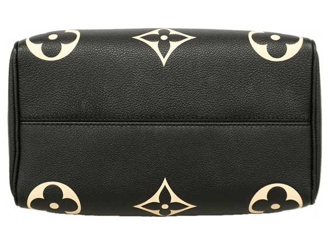 Borsa Louis Vuitton Monogram Empreinte Bicolor Speedy Bandoulière 25 Nero Beige - vista 3
