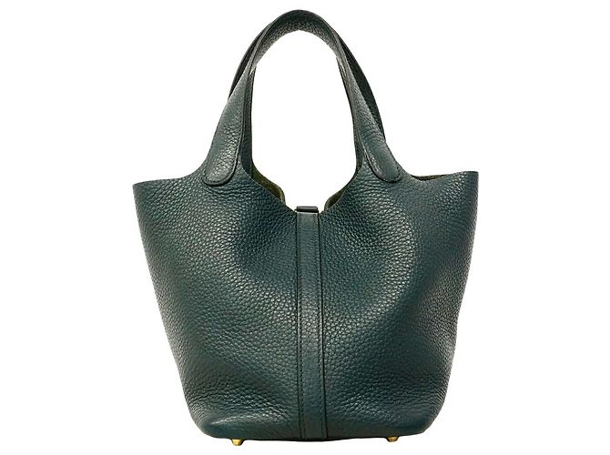 Hermès Borsa Hermes Picotin Lock PM in Verde - vista 11