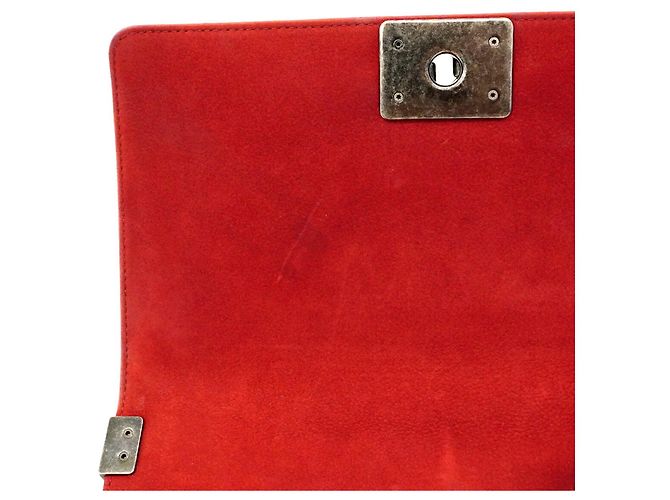 Borsa a tracolla Chanel Boy Rosso - vista 10
