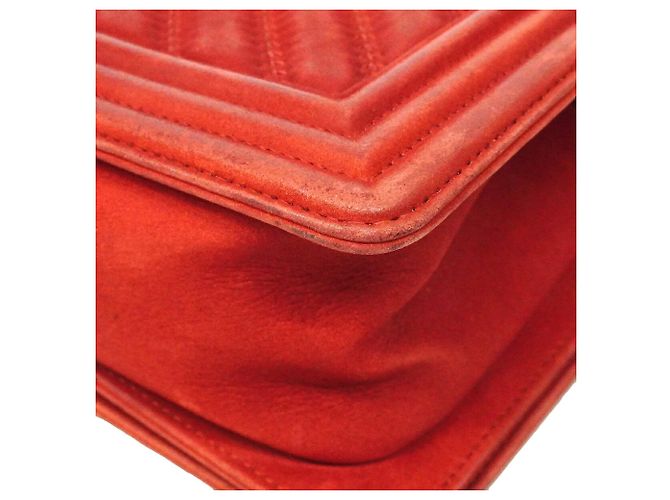 Borsa a tracolla Chanel Boy Rosso - vista 11