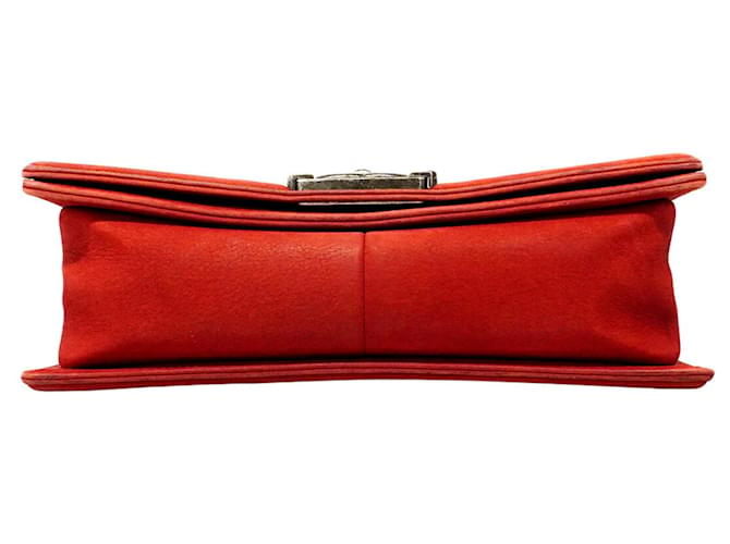 Borsa a tracolla Chanel Boy Rosso - vista 3