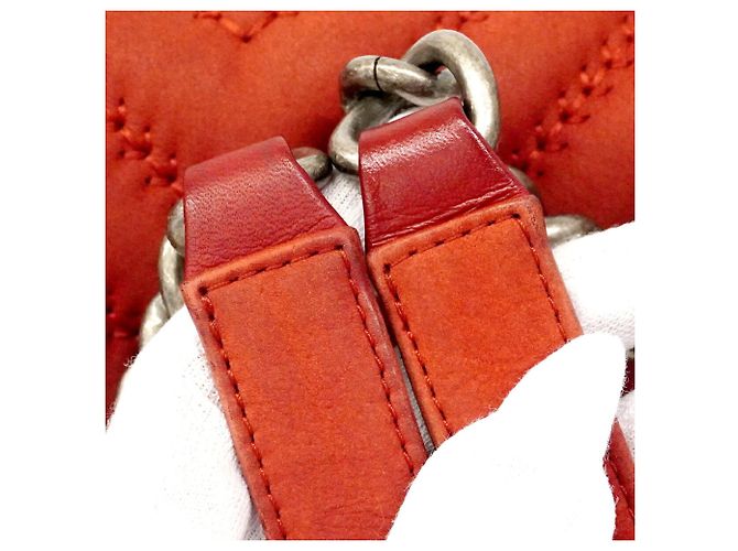 Borsa a tracolla Chanel Boy Rosso - vista 9