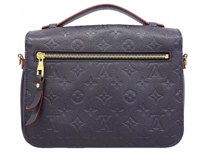 Borsa Louis Vuitton Monogram Empreinte Pochette Metis MM Rosso - vista 12