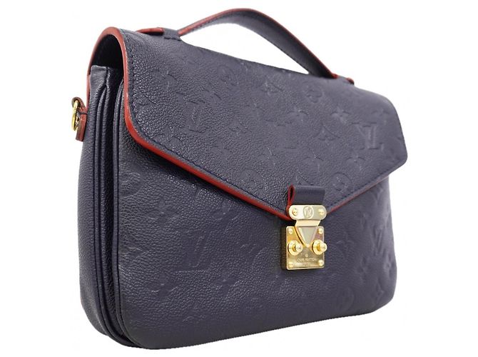 Borsa Louis Vuitton Monogram Empreinte Pochette Metis MM Rosso - vista 2