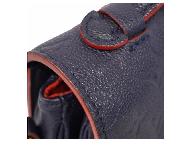 Borsa Louis Vuitton Monogram Empreinte Pochette Metis MM Rosso - vista 9