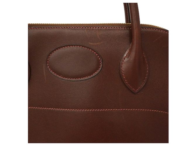 Hermès Borsa Hermes Bolide 31 in pelle di vitello Box Brûlée Marrone - vista 10