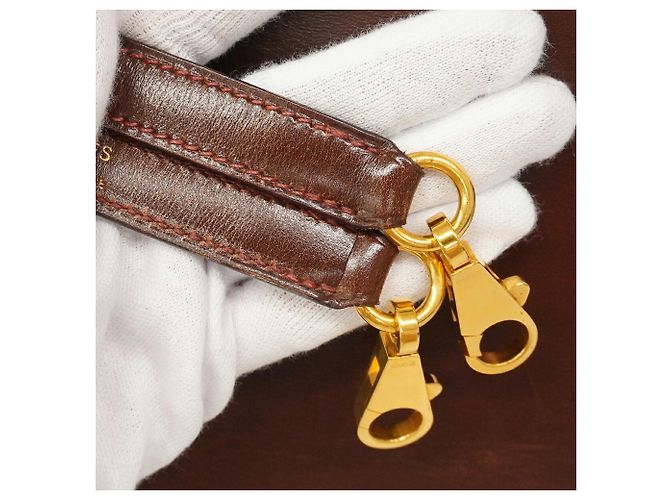 Hermès Borsa Hermes Bolide 31 in pelle di vitello Box Brûlée Marrone - vista 12