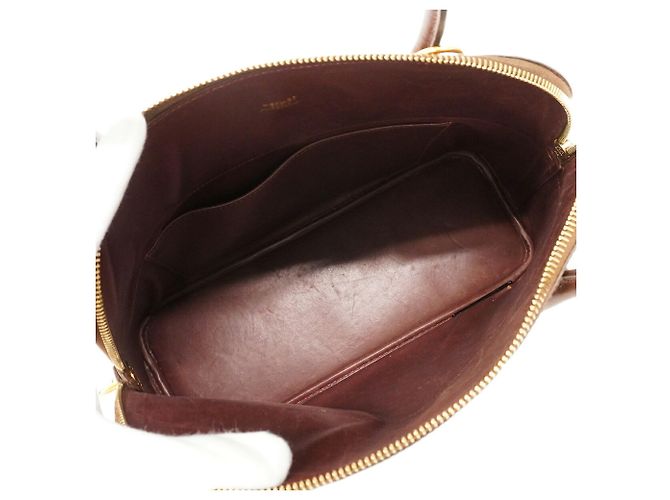 Hermès Borsa Hermes Bolide 31 in pelle di vitello Box Brûlée Marrone - vista 4