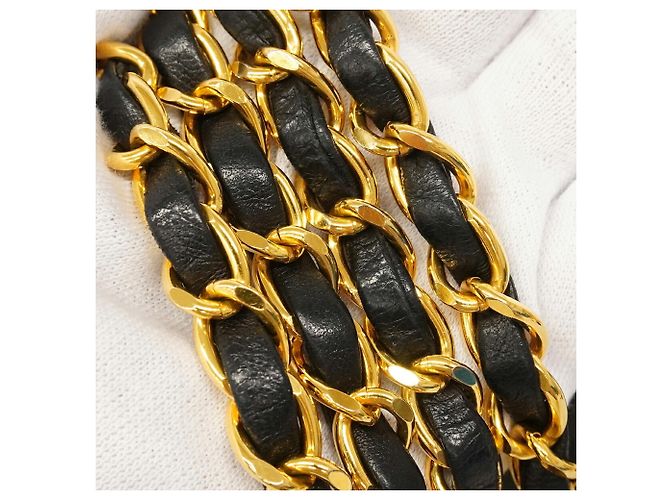 Borsa a tracolla Chanel Diana Chain Nero - vista 11