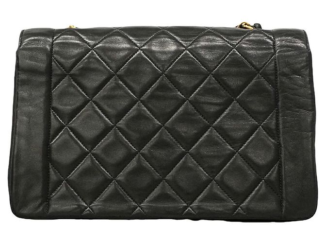 Borsa a tracolla Chanel Diana Chain Nero - vista 12