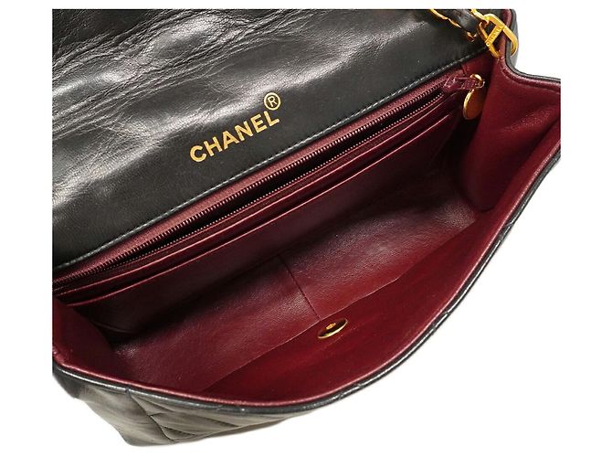Borsa a tracolla Chanel Diana Chain Nero - vista 4