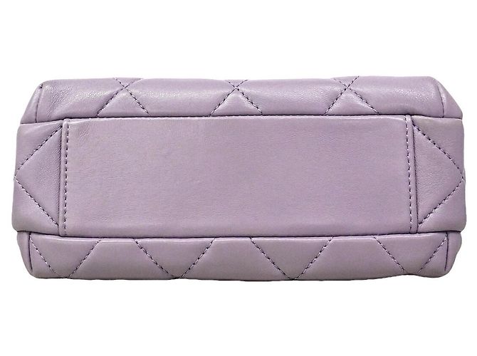 Borsa a tracolla con catena Chanel Matelassé Porpora - vista 3