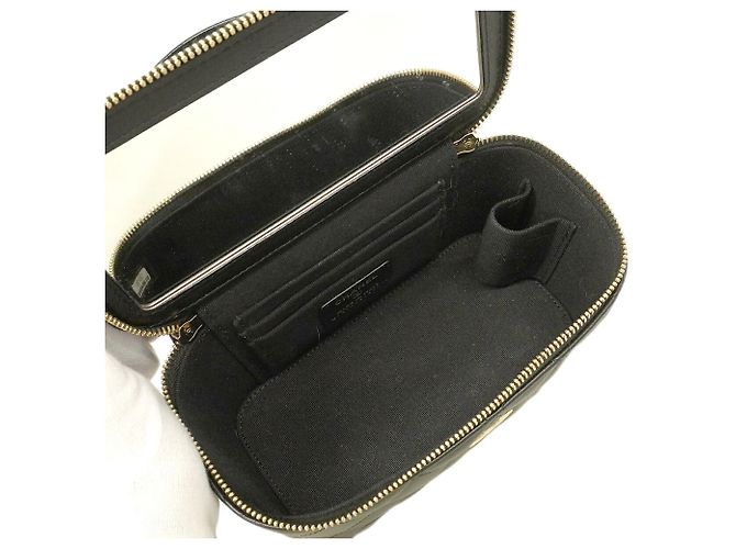 Vanity Borsa a tracolla Chanel Matelassé con catena Nero - vista 4