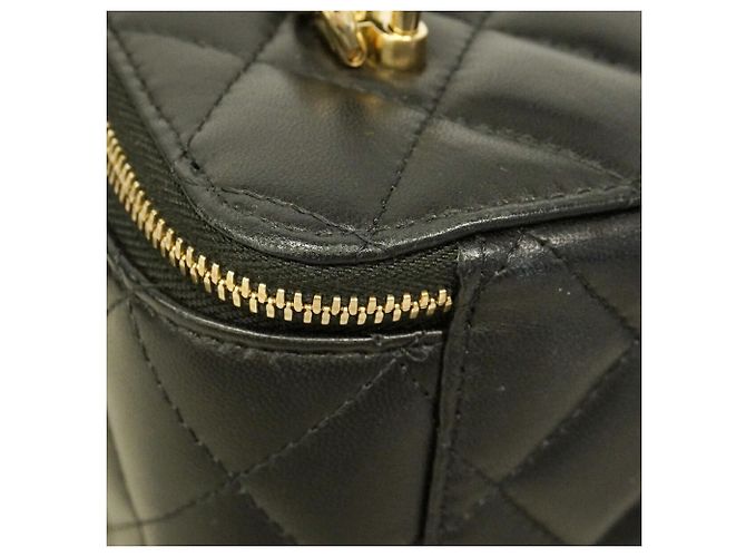 Vanity Borsa a tracolla Chanel Matelassé con catena Nero - vista 6